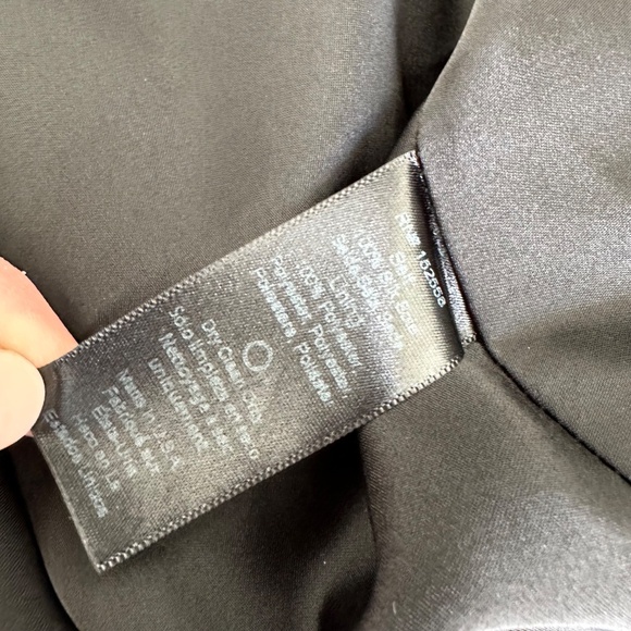 DELFI Collective Cerise Gown Blue Polka Dot Silk Metallic Gold Cut Out - Small - Picture 12 of 12